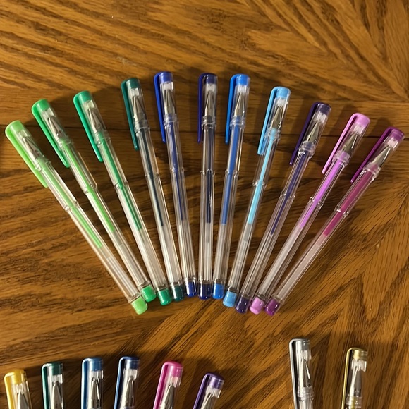 33 New Gel Pens Shimmer + Rainbow of Colors - Picture 5 of 13